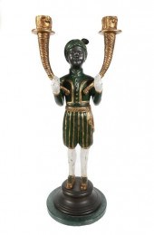 LARGE BLACKAMOOR FIGURAL TWO L