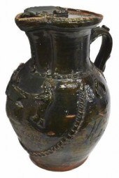LARGE BLACKSMITH MOTIF GLAZED