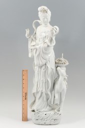 LARGE BLANC DE CHINE GUAN YIN