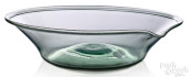 LARGE BLOWN AQUAMARINE GLASS M