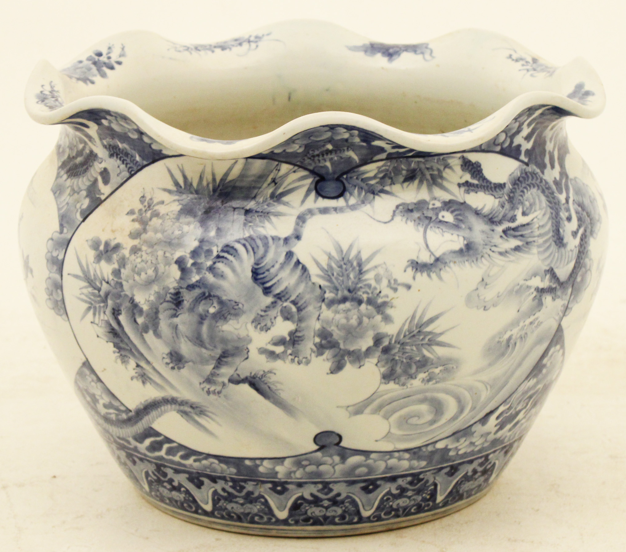 LARGE BLUE AND WHITE CHINA