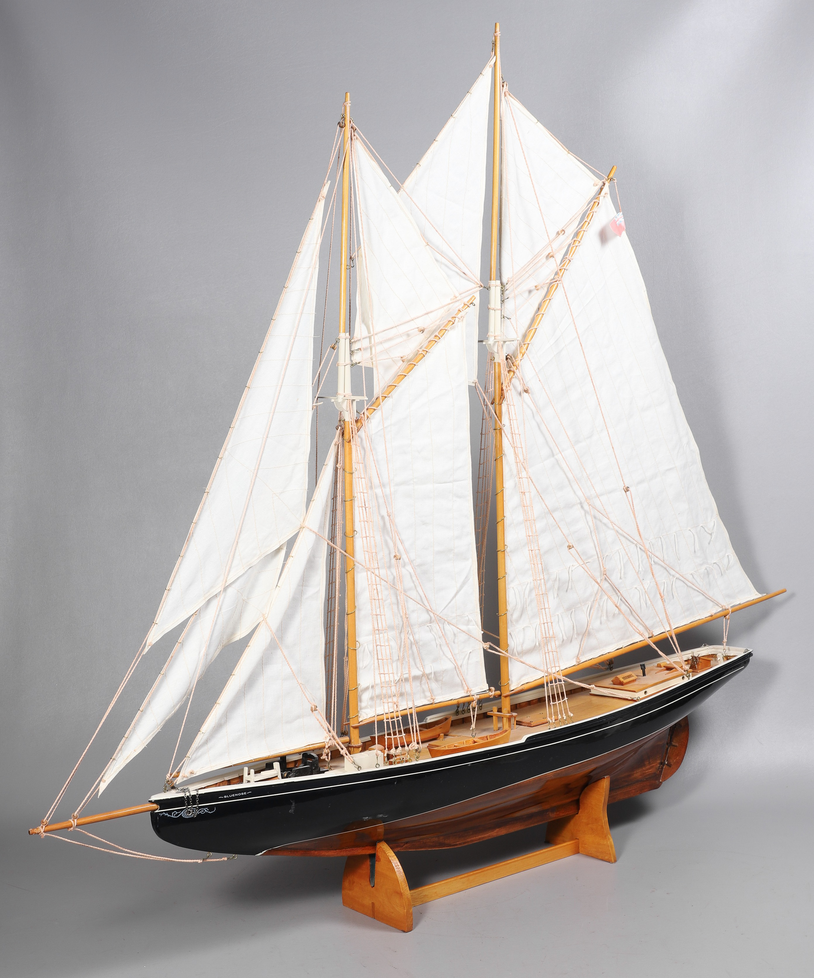 Large "Bluenose" sailing ship model