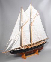 Large "Bluenose" sailing ship