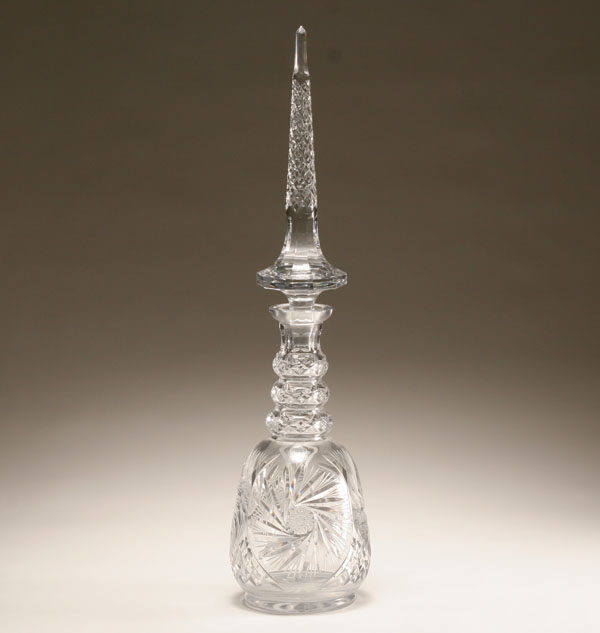 Large Bohemian cut crystal
