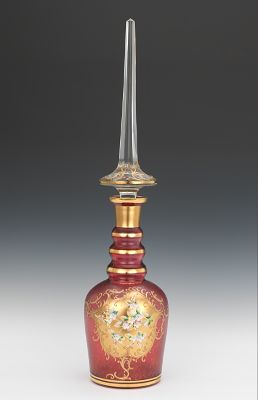 Large Bohemian Glass Decanter