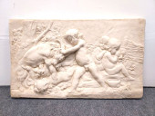 LARGE BONDED MARBLE RELIEF PLA