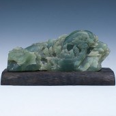 LARGE BOULDER JADE CARVINGDESC