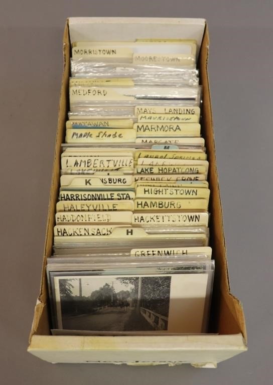 Large box lot of  vintage postcards