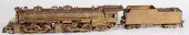 LARGE BRASS ENGINE AND TENDER