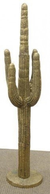 LARGE BRASS STANDING SAGUARO C