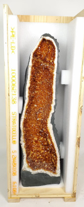LARGE BRAZILIAN CITRINE CATHED