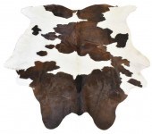 LARGE BRAZILIAN DARK BROWN & W
