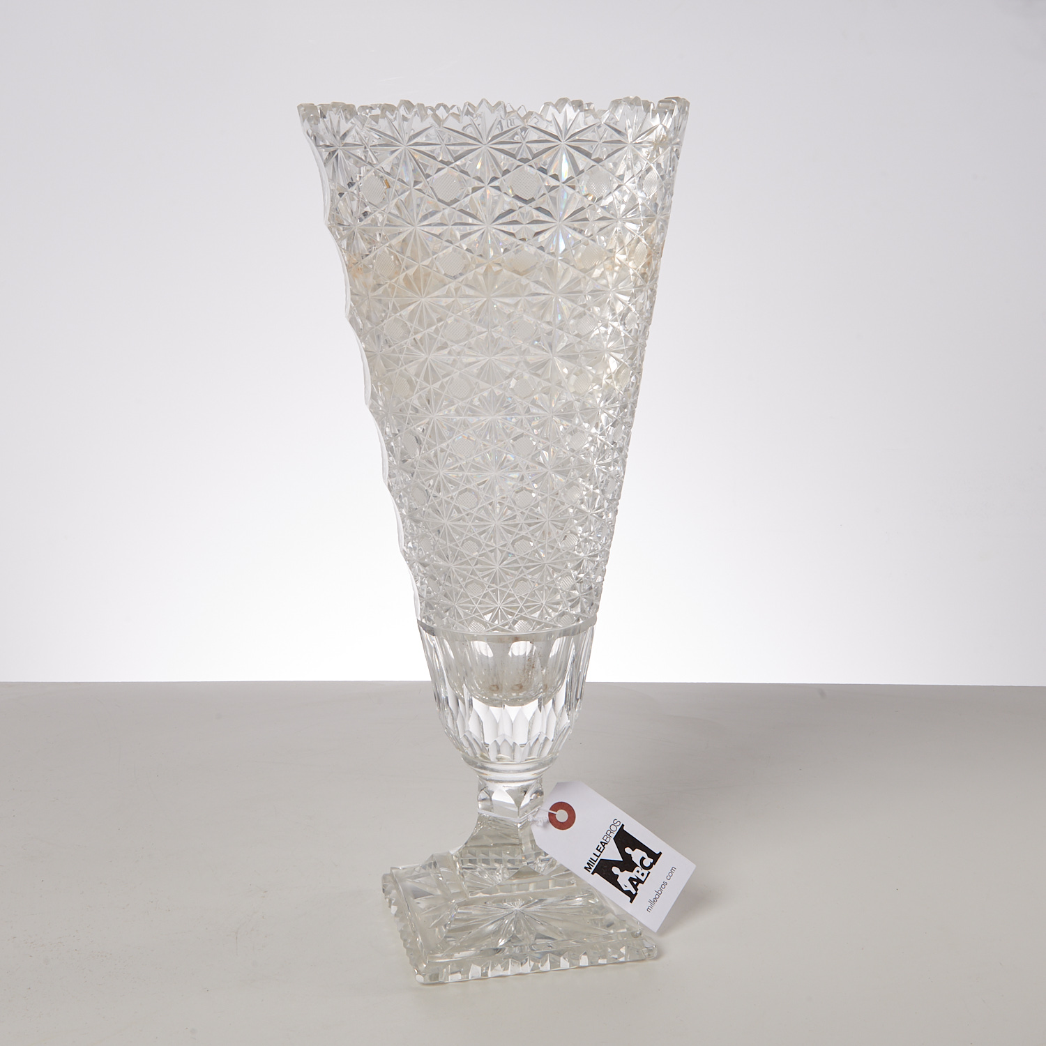 LARGE BRILLIANT CUT GLASS