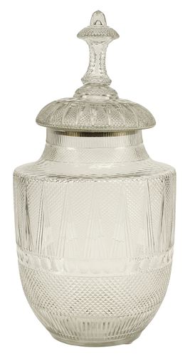 LARGE BRITISH VICTORIAN CUT GLASS