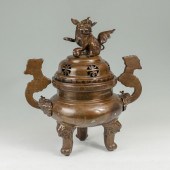 LARGE BRONZE CHINESE KORO/CENS