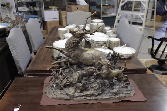 LARGE BRONZE. Depicting a stag