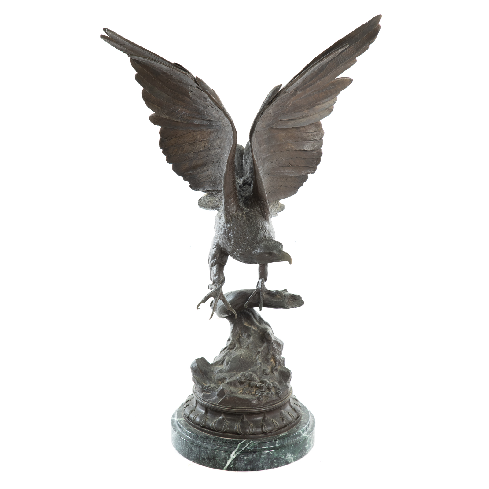 LARGE BRONZE EAGLE 20th century;