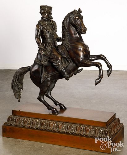 LARGE BRONZE FIGURE OF A