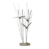LARGE BRONZE GARDEN STATUE OF