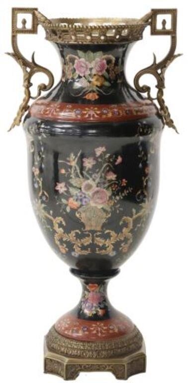 LARGE BRONZE-MOUNTED PORCELAIN