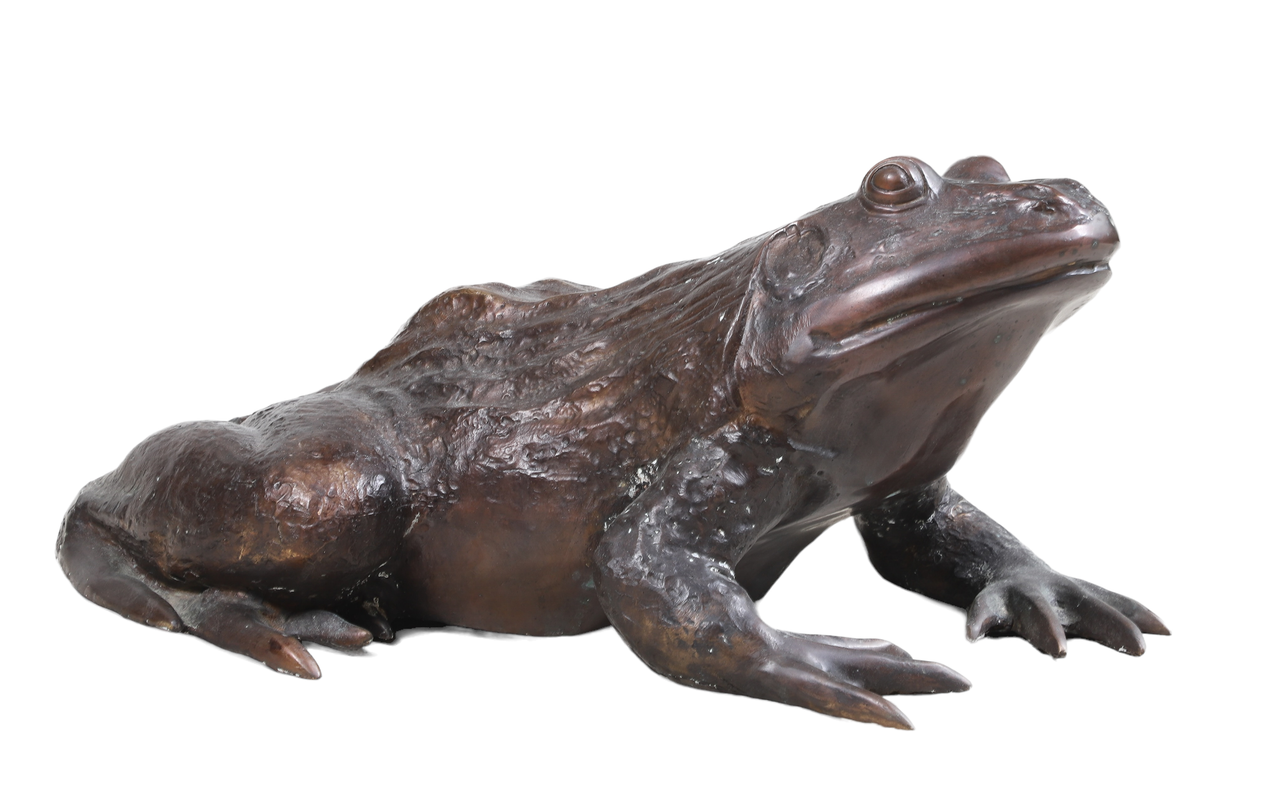 Large bronze painted metal garden