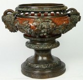 LARGE BRONZE & ROUGE MARBLE SA
