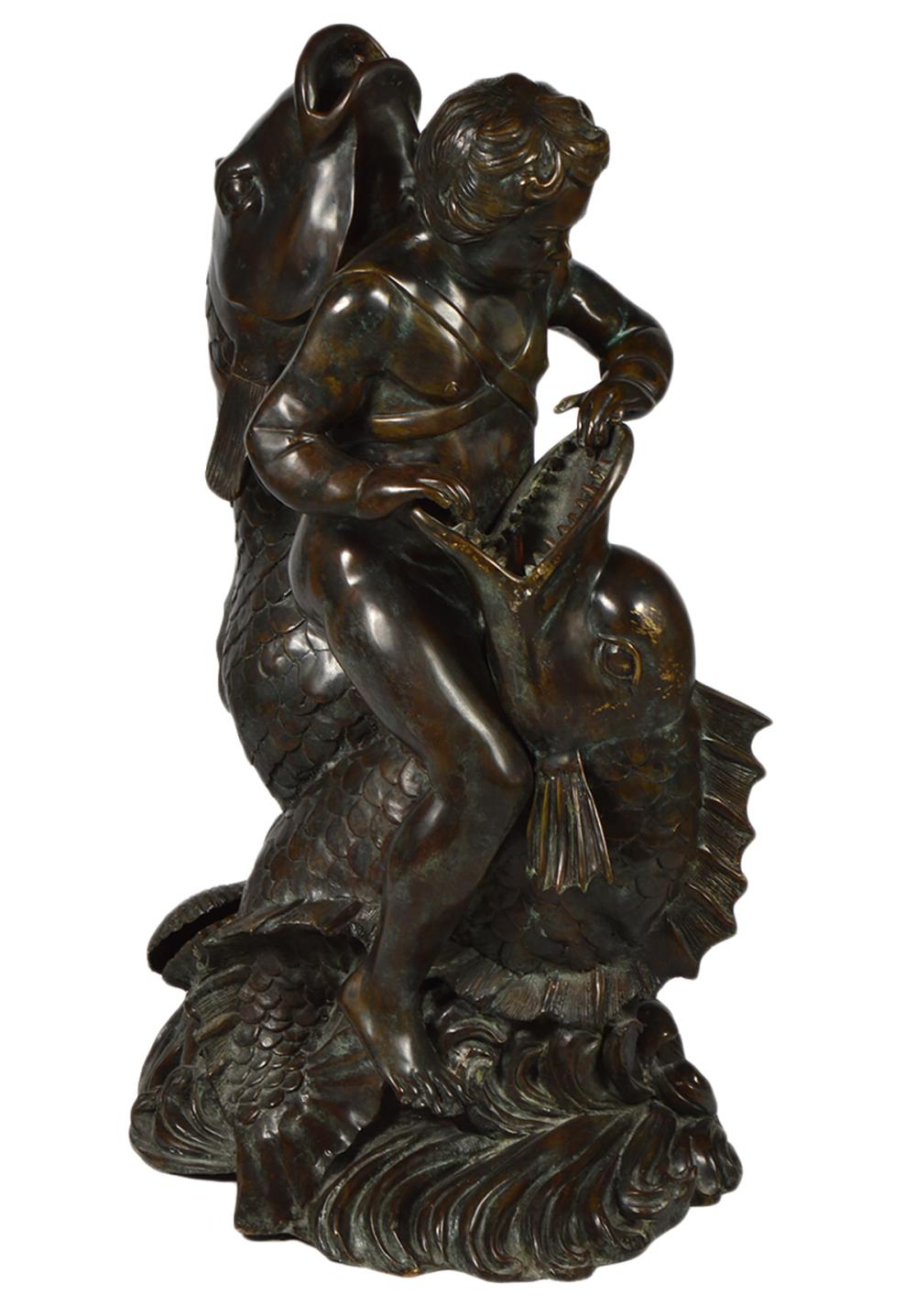 LARGE BRONZE VINTAGE FOUNTAINBronze