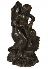 LARGE BRONZE VINTAGE FOUNTAINB