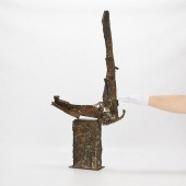 LARGE BRUTALIST METAL SCULPTUR