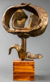 LARGE BRUTALIST WELDED METAL "