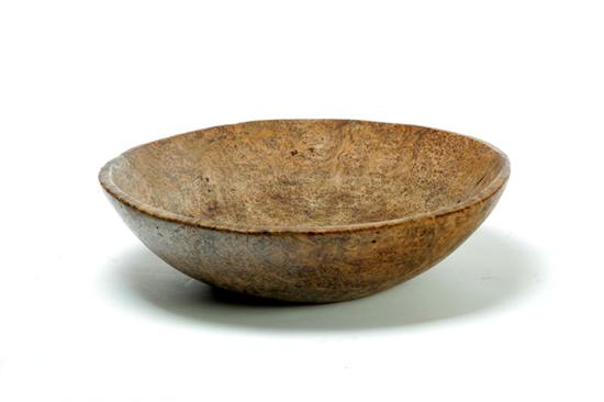 LARGE BURL BOWL.  American 