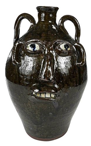 LARGE BURLON CRAIG FACE JUG(Vale,