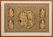 LARGE BURMESE KALAGA TAPESTRY<