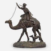 LARGE CAMELBACK HUNTER BRONZE