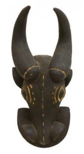 LARGE CAMEROON AFRICA CARVED W