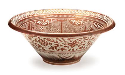 Large Cantagalli copper lustre bowl