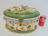 LARGE CAPODIMONTE BOX WITH PUT