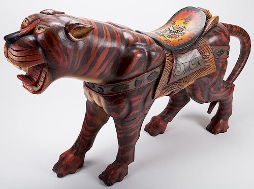 LARGE CAROUSEL ROARING LION