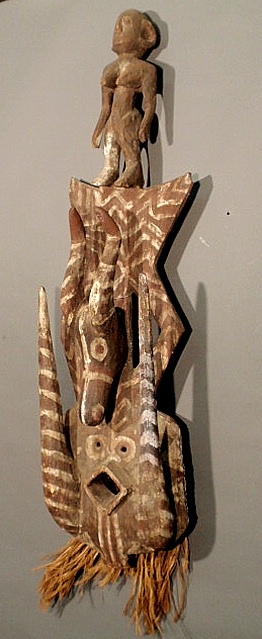 Large carved African wall hanging