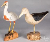 LARGE CARVED AND PAINTED SEAGU