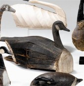     	Large carved and painted