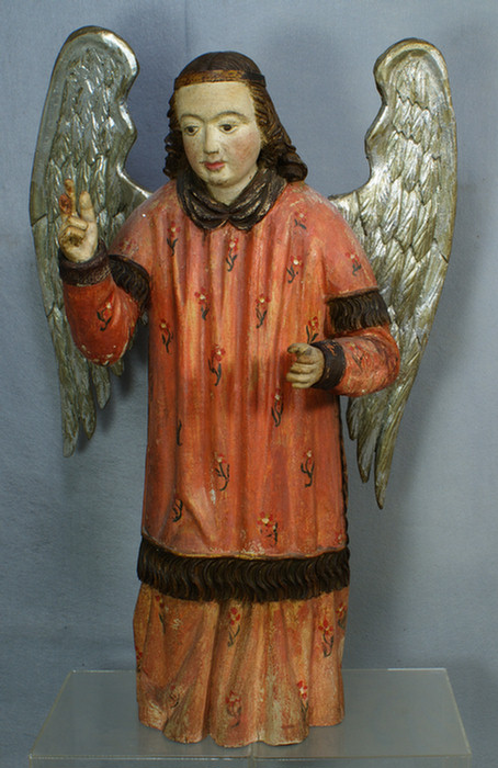 Large carved and painted wood