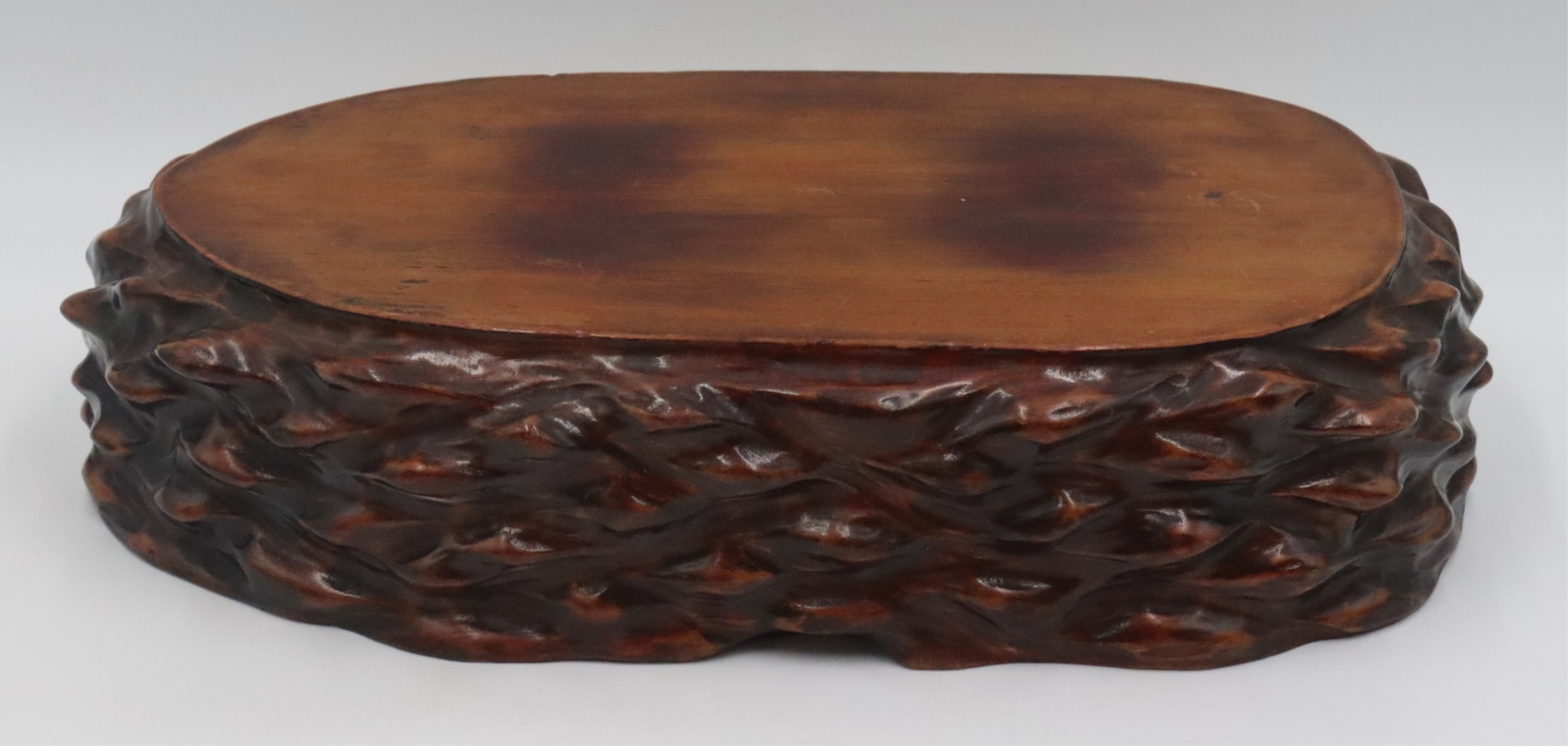 LARGE CARVED CHINESE? WOOD STAND.