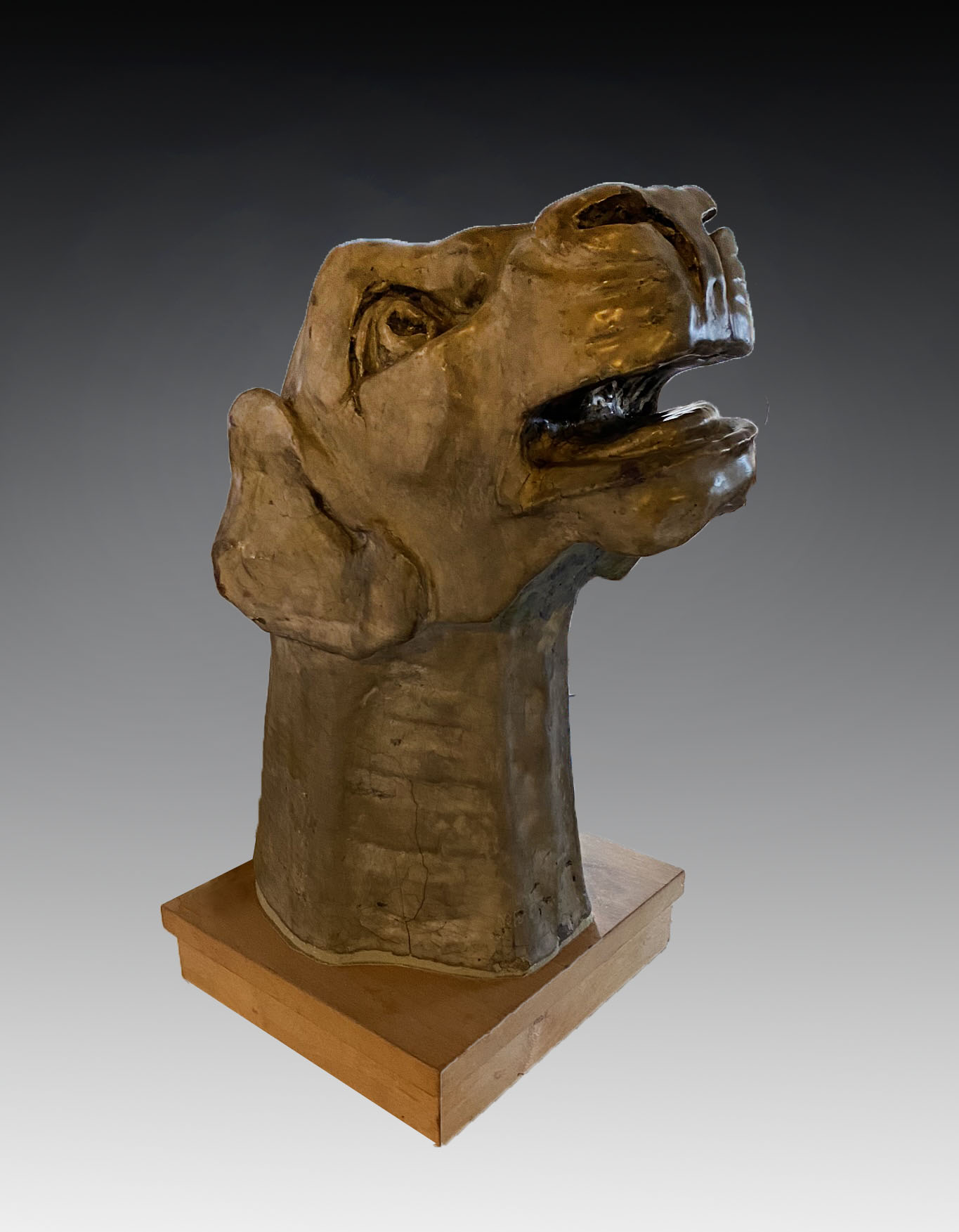 LARGE CARVED GARGOYLE FROM