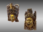 LARGE CARVED & GILT CHINESE EM