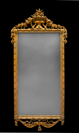 Large Carved Giltwood Looking