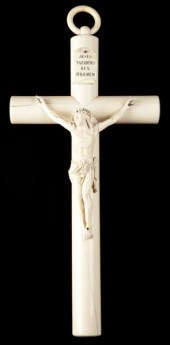 Large Carved Ivory Crucifixlik