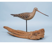 LARGE CARVED LONG BILLED CURLE