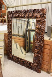 LARGE CARVED MAHOGANY BAROQUE