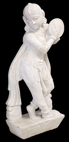 LARGE CARVED MARBLE SCULPTURE,